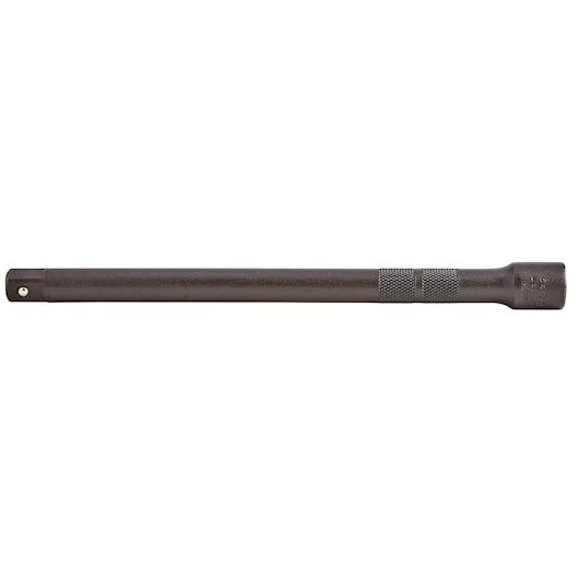 PROTO J5463B breaker bar with knurled grip, black finish, shown flat on white background, side view.