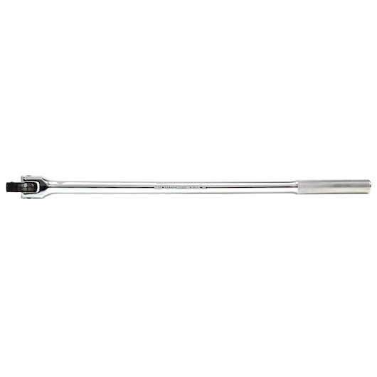 PROTO J5468 chrome breaker bar tool with knurled handle, side angle, white background.