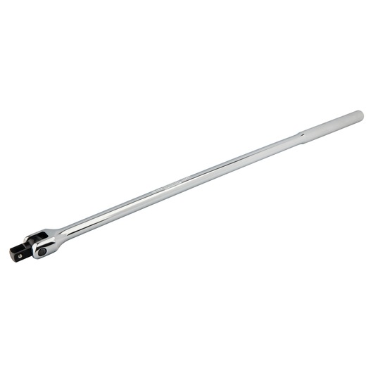 PROTO J5469 chrome breaker bar with knurled handle, side angle on white background, hand tool.