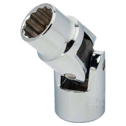 PROTO J5476A chrome universal socket photographed at an angle on a white background.