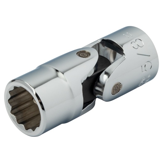 PROTO J5477A chrome universal socket with 12-point design, angled product photo on white background.