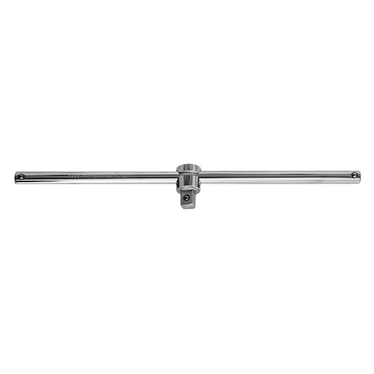 PROTO J5485 T-handle sliding breaker bar, chrome finish, photographed on white background, straight-on view.