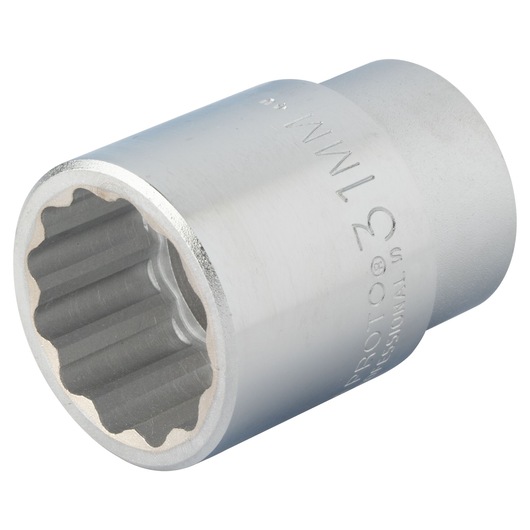 PROTO J5531M chrome socket, 12-point, 31mm, angled view on white background.