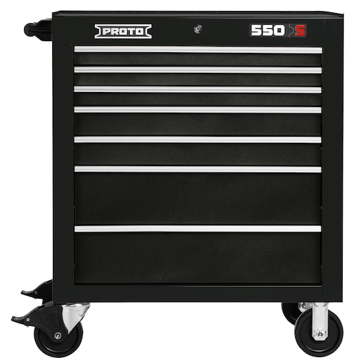 34 in. 7-Drawer Roller (Gloss Black)