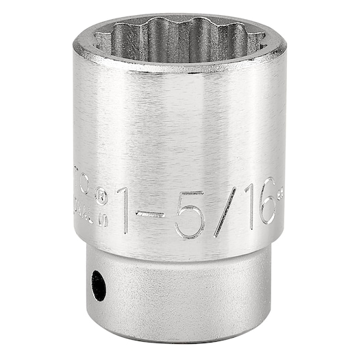 PROTO J5542 chrome socket, 1-5/16 inch size, photography, front angle on white background.