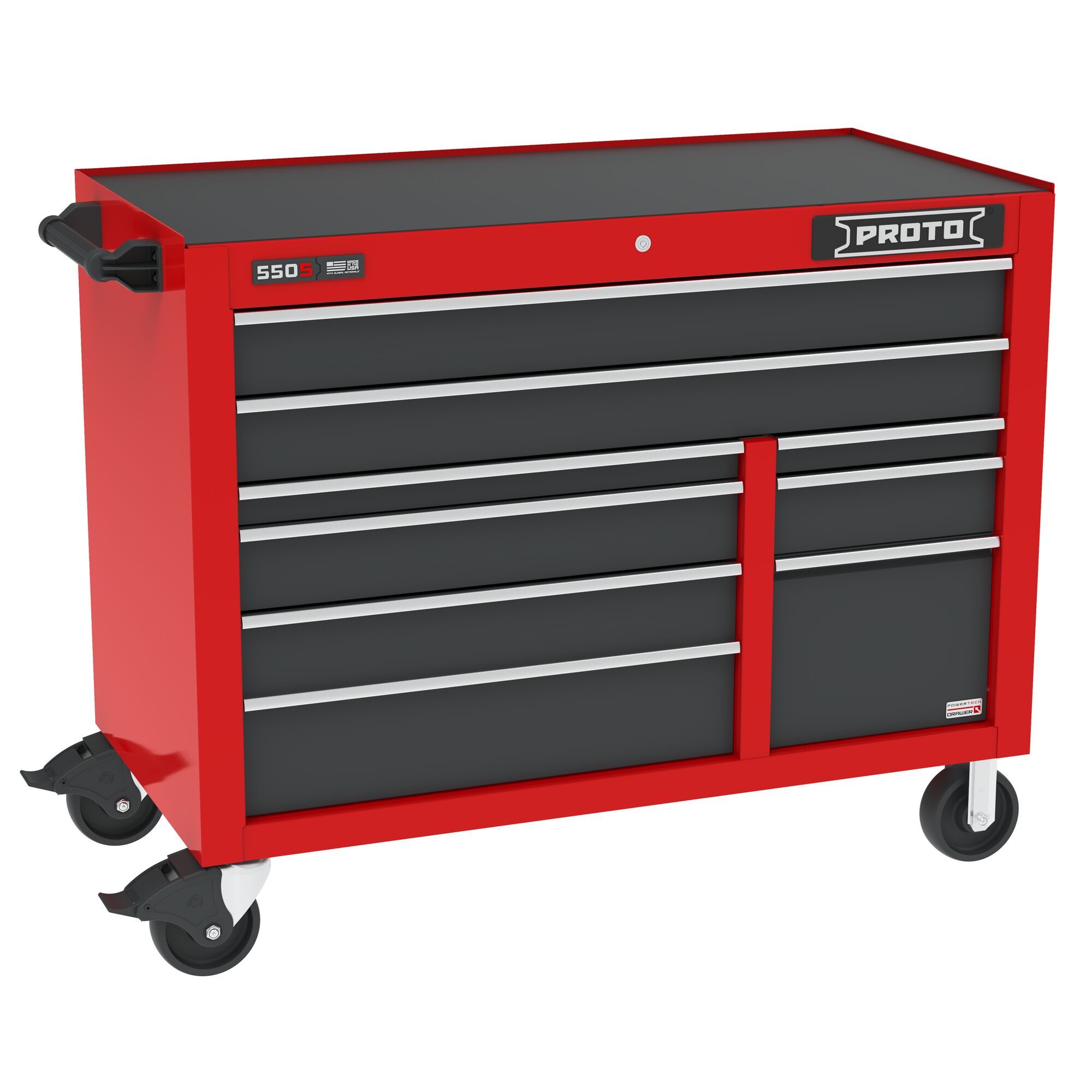 50 in. 9-Drawer 550E Power Workstation | PROTO