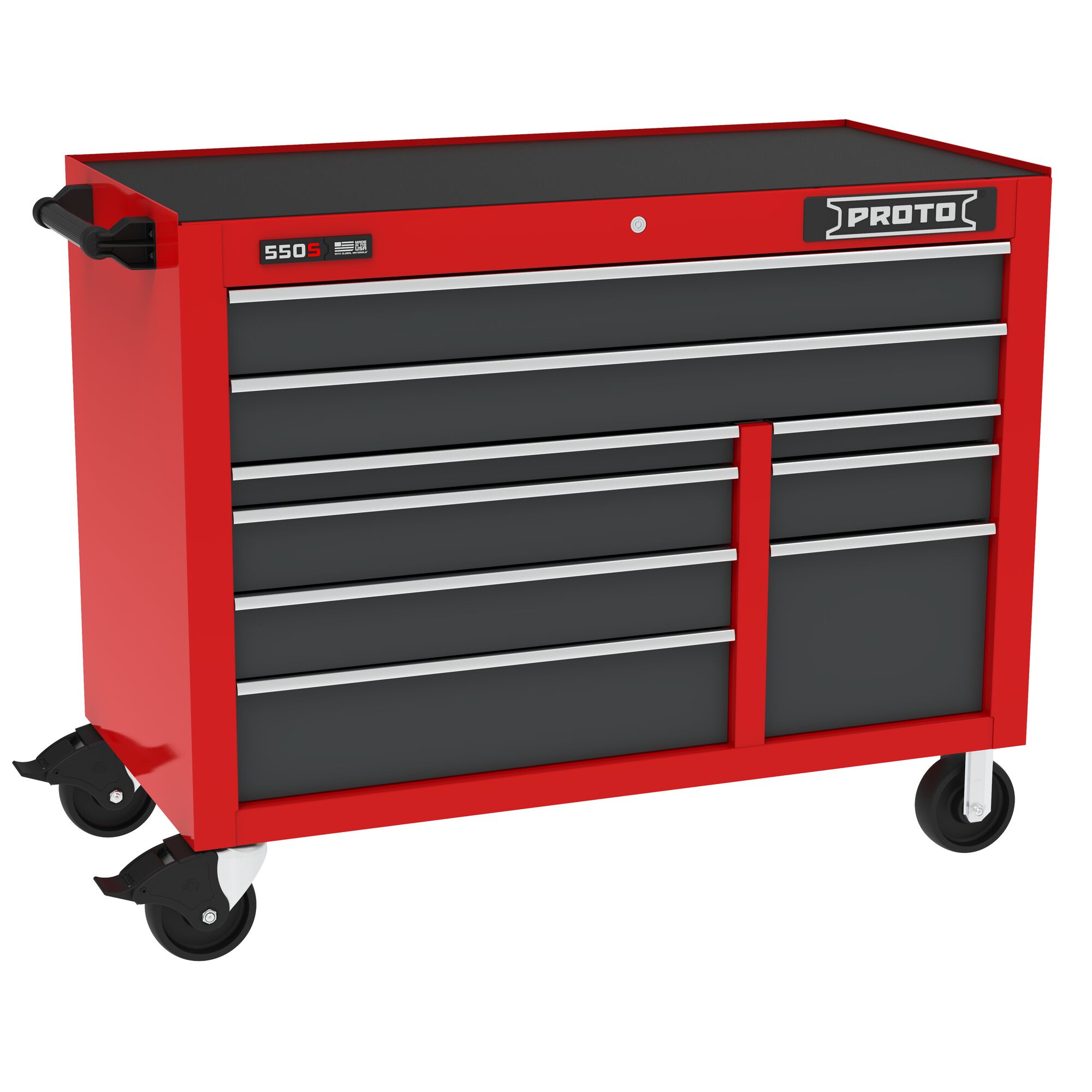 50 in. 9-Drawer 550S Series Workstation With Wheels | PROTO