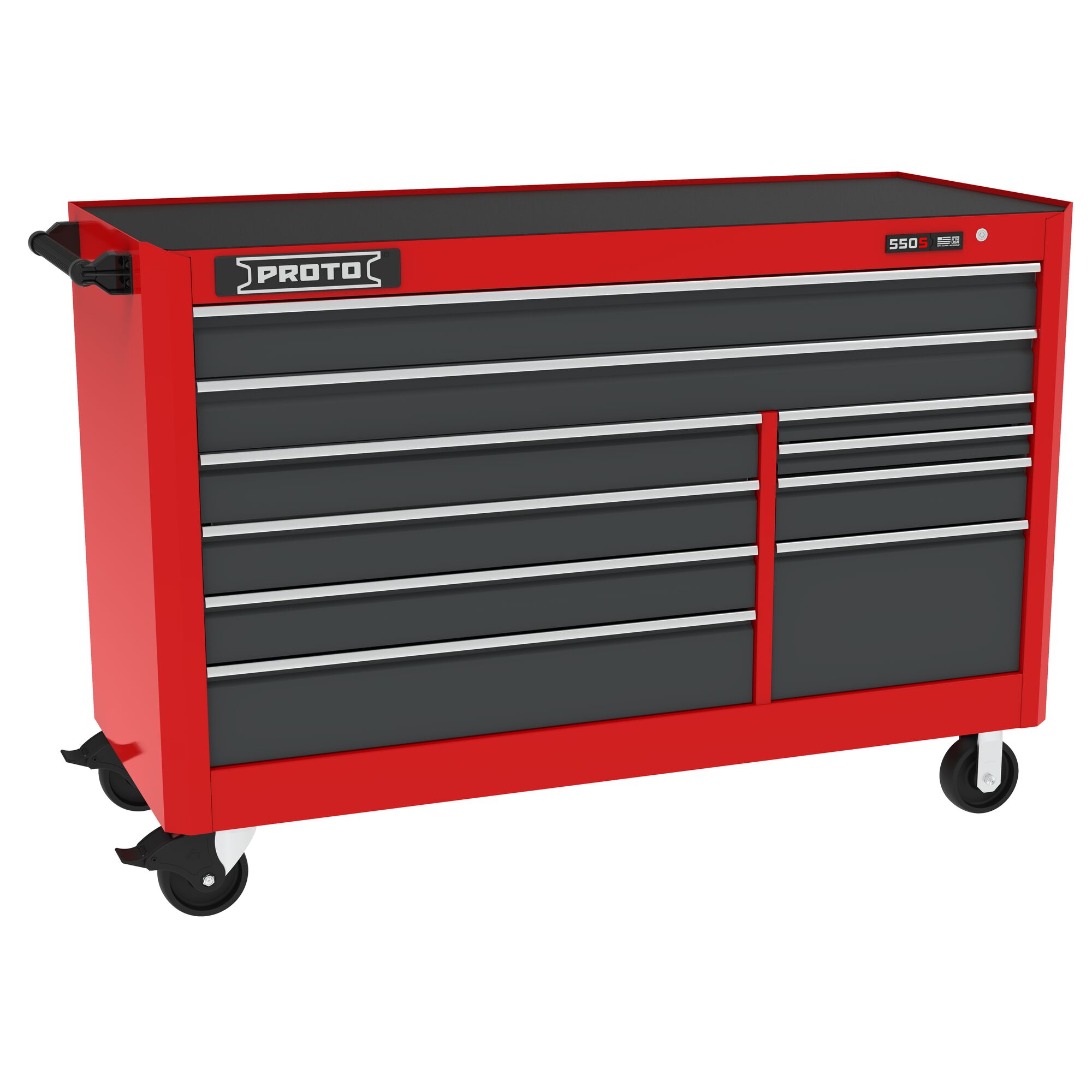 66 in. 10-Drawer 550S Series Workstation With Wheels | PROTO