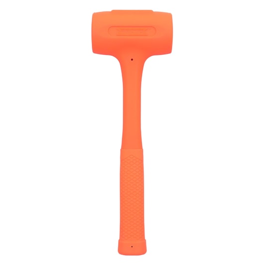 PROTO orange dead blow hammer with textured grip, front angle, SKU J57-533A.