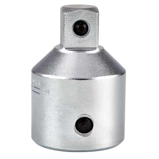 PROTO J5854 chrome socket adapter, photography, front angle on white background.