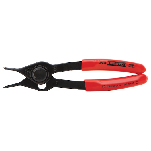0.038 0° Push Button Convertible Retaining Ring Pliers