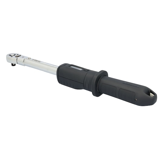 PROTO J6004D digital torque wrench with black grip, side angle on white background.