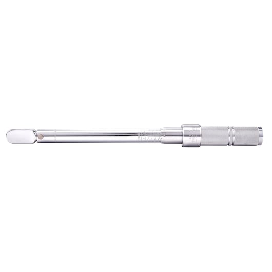 PROTO J6005C torque wrench with knurled handle, chrome finish, side view on white background.