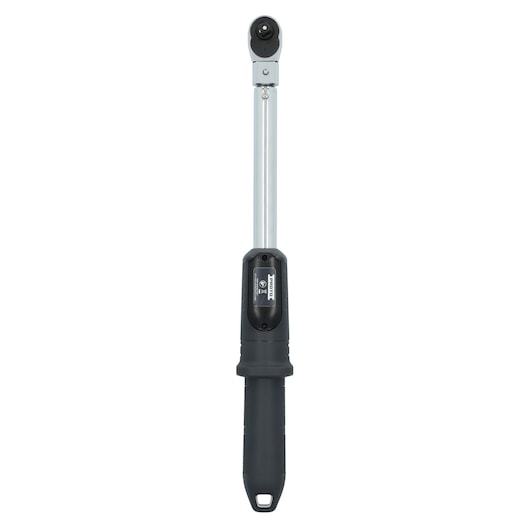 Photo of PROTO J6006D torque wrench with black handle, straight-on angle, on white background.