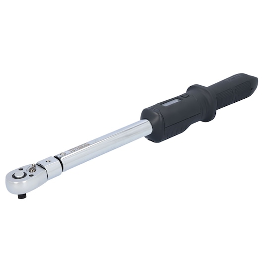 PROTO J6006D digital torque wrench with black grip, side angle, on white background.