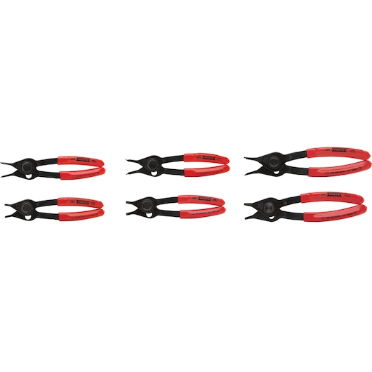 PROTO® Convertible Push Button Retaining Ring Pliers Set (6 pc.)