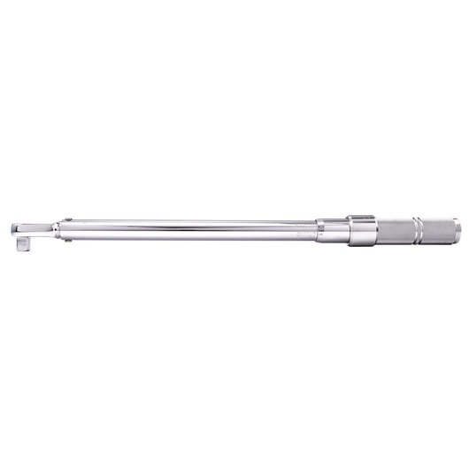 Photo of PROTO J6015C chrome torque wrench, long handle, shown on white background, tool category.