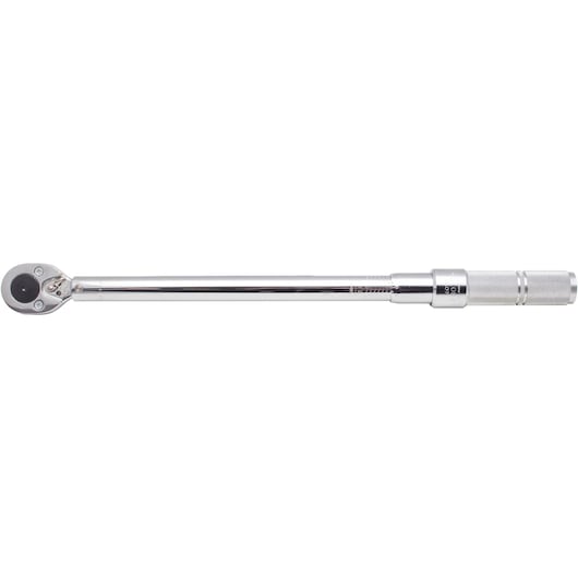 PROTO J6016C torque wrench, chrome finish, long handle, shown on white background side view.