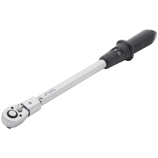 PROTO J6016DR torque wrench with black and silver finish, side angle, white background.