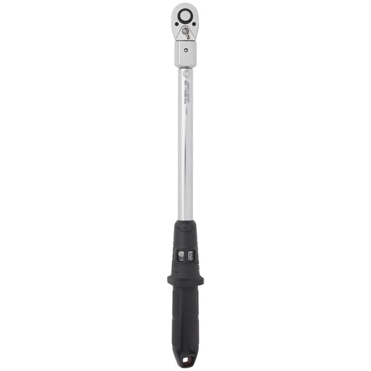 PROTO J6016DR torque wrench with black handle, photographed vertically on white background.