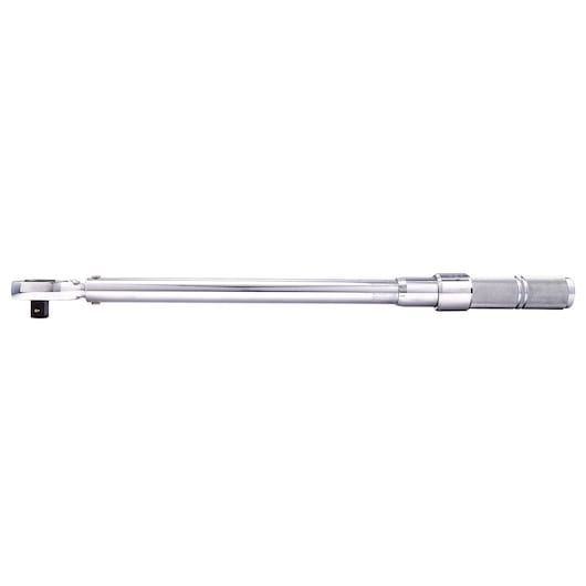 PROTO J6016NMC torque wrench, chrome finish, knurled handle, side view on white background.