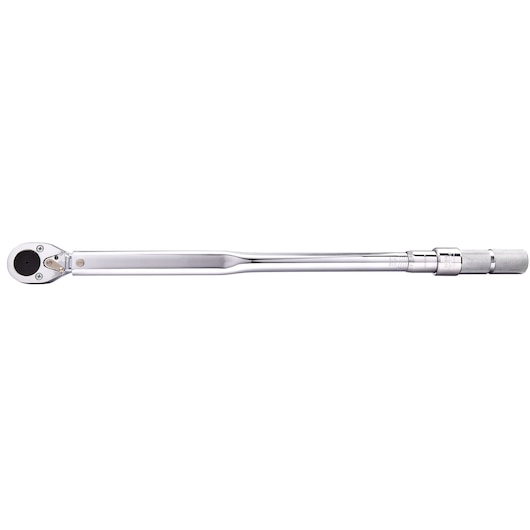 PROTO J6018CXCERT silver torque wrench side view on white background
