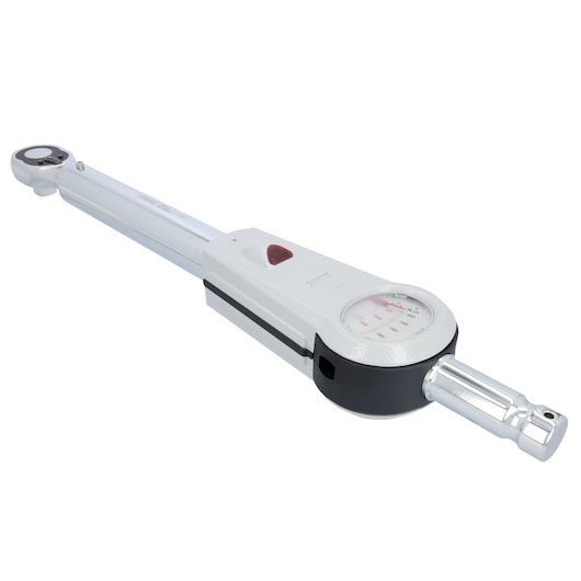Angled view of micrometer torque wrench