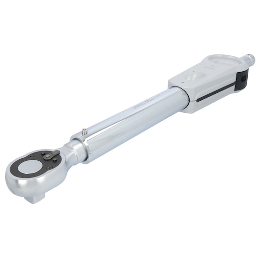 PROTO J6024 torque wrench, silver finish, angled on white background, showing dial and ratchet head.