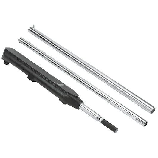 PROTO J6025 torque wrench with two detachable chrome handles, product shown on white background, top view.