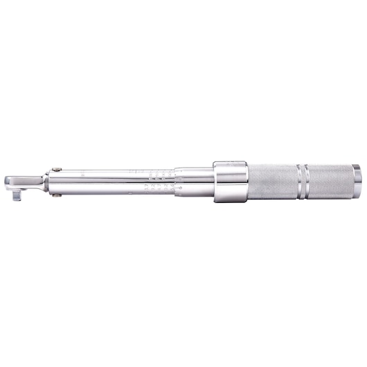 PROTO J6061C chrome torque wrench side view on white background, knurled handle and engraved scale visible.