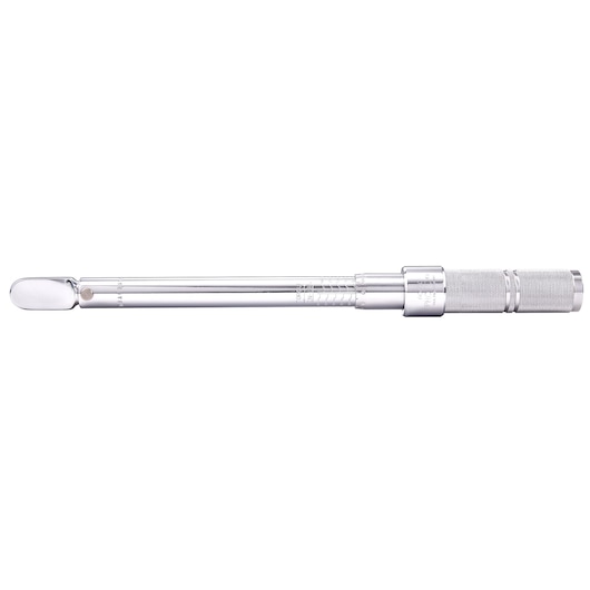 PROTO J6065C chrome torque wrench with knurled handle, side view on white background.