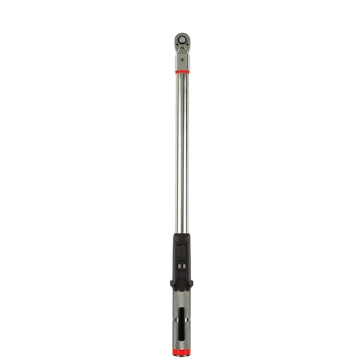 PROTO J6110BT torque wrench with black grip and red accent, photography on white background, front angle