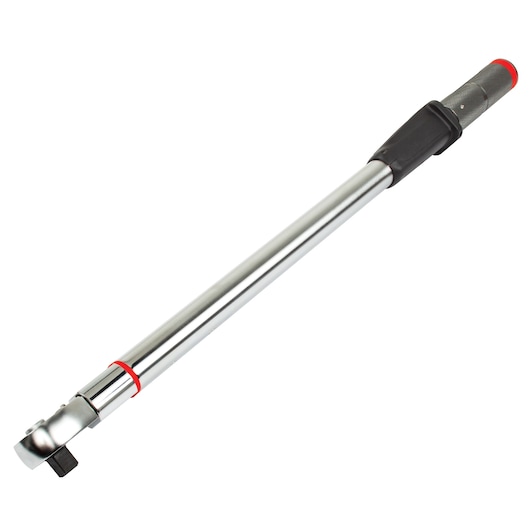 PROTO J6112BT torque wrench with chrome finish, long handle, and black grip, photographed on white background.