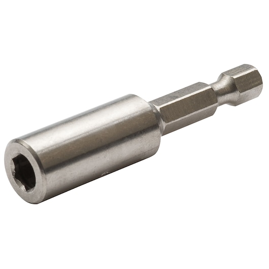 PROTO J61222 hex nut driver, silver metal, side angle on white background.