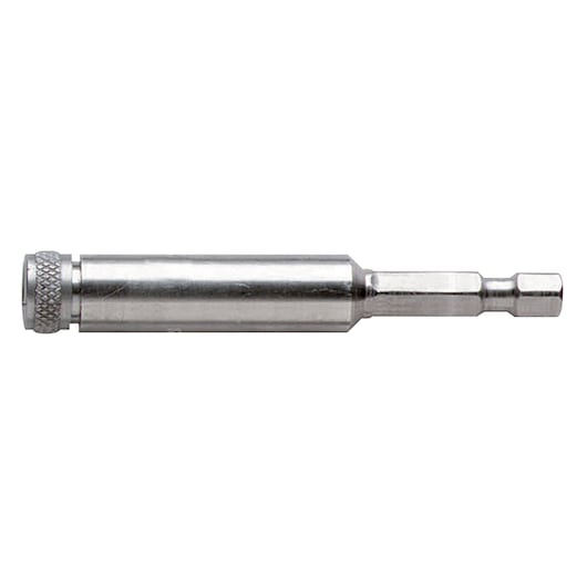 PROTO J61234 silver hex shank magnetic bit holder, side view on white background.