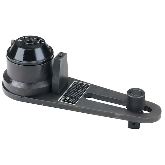 Photo of PROTO J6234 heavy-duty torque multiplier, black metal, side angle on white background.