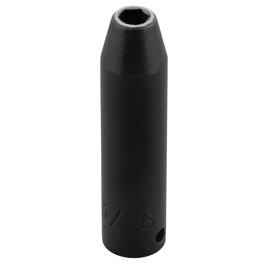PROTO J6506H black impact socket, cylindrical shape, product photography on white background.
