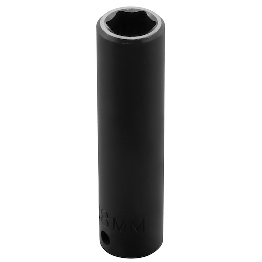 PROTO J6508MH deep black impact socket, cylindrical, 6-point, product photography on white background.