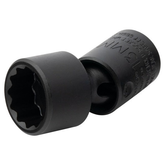 PROTO J66513MP black swivel socket, 12-point, photography with white background, tool category.