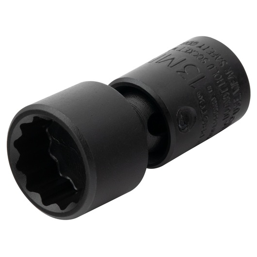 PROTO J66513MP black swivel impact socket, close-up angle on white background.