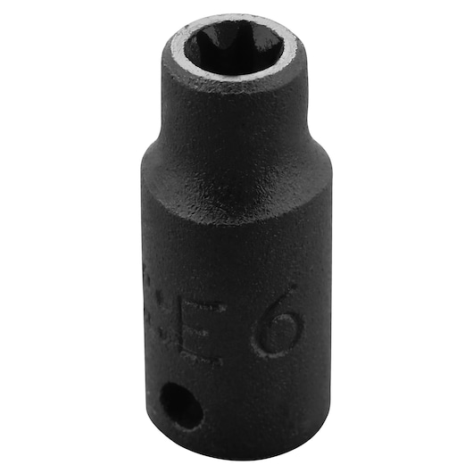 PROTO J6906TX black Torx socket, front angle, tool accessory on white background.