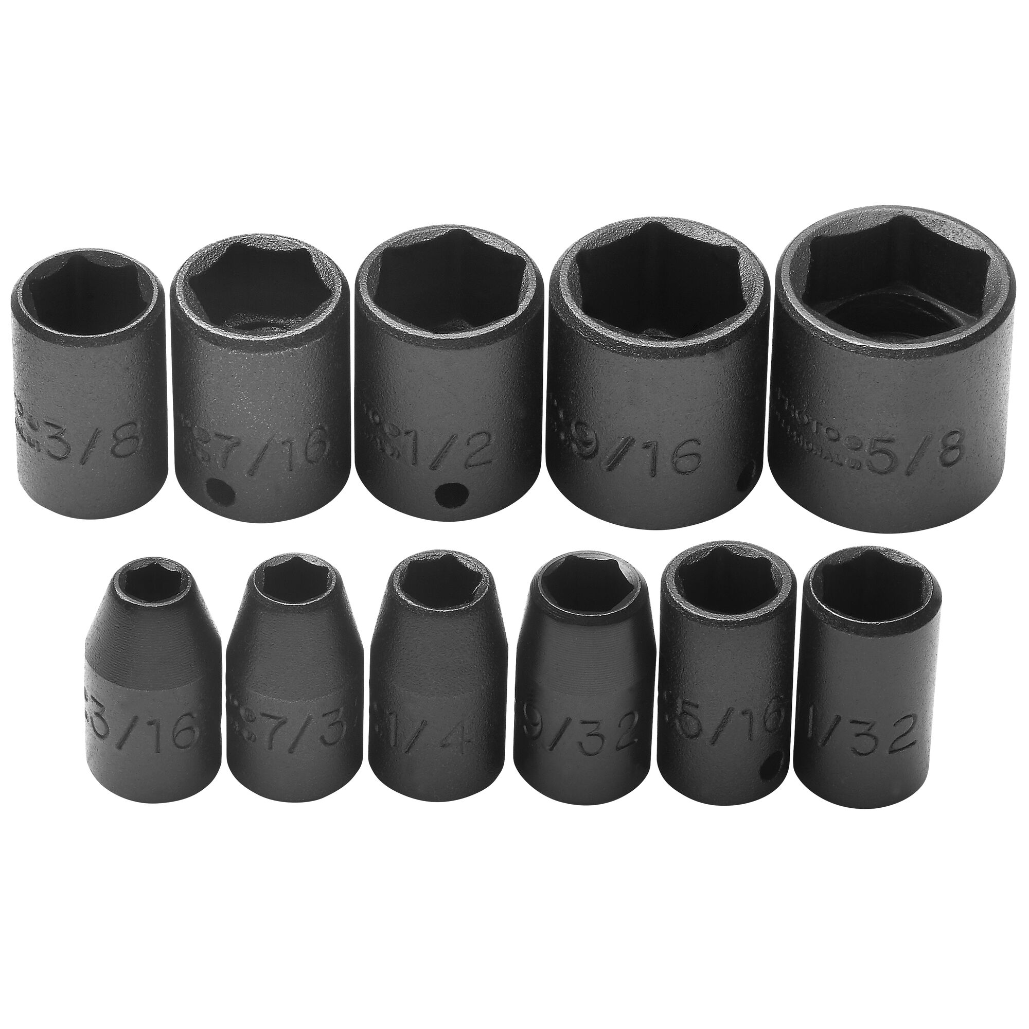 1/4 in. Drive 6-Point Impact Socket Set (11 pc.) | PROTO