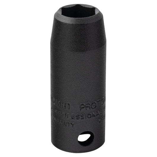PROTO J7010MHT black deep impact socket, hex drive, photographed on white background