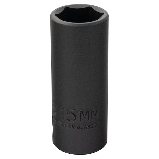 3/8 in. Drive 15mm 6-Point Thin Wall Deep Impact Socket