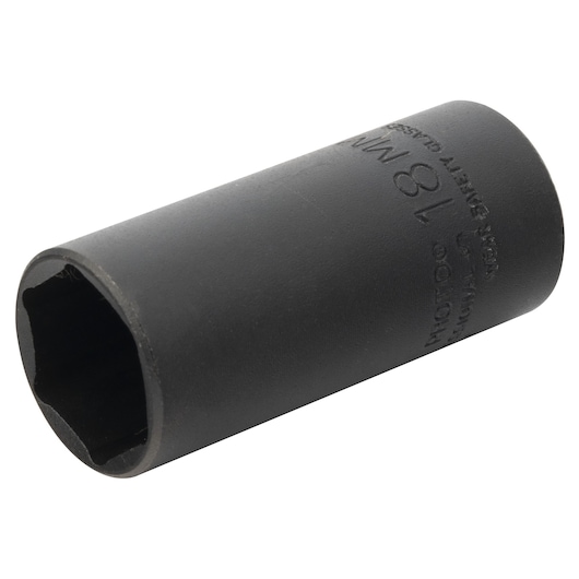 3/8 in. Drive 18mm 6-Point Thin Wall Deep Impact Socket