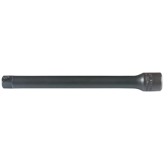 PROTO J7176P socket extension bar, black finish, side angle on white background.