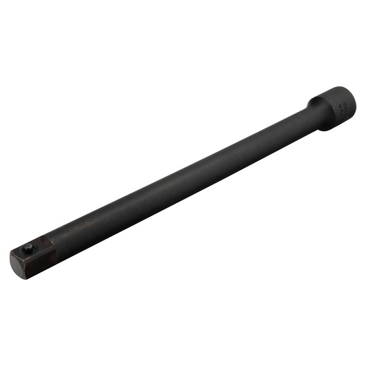 PROTO J7183-00 black steel socket extension bar, photography on white background, angled view.