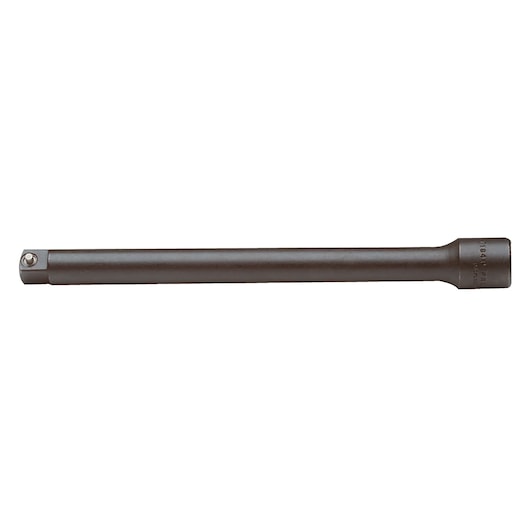 PROTO J7184P black steel socket extension bar, side angle on white background.
