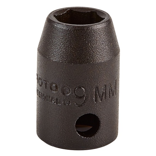 PROTO J7209M black 9mm socket tool, front angle on white background.