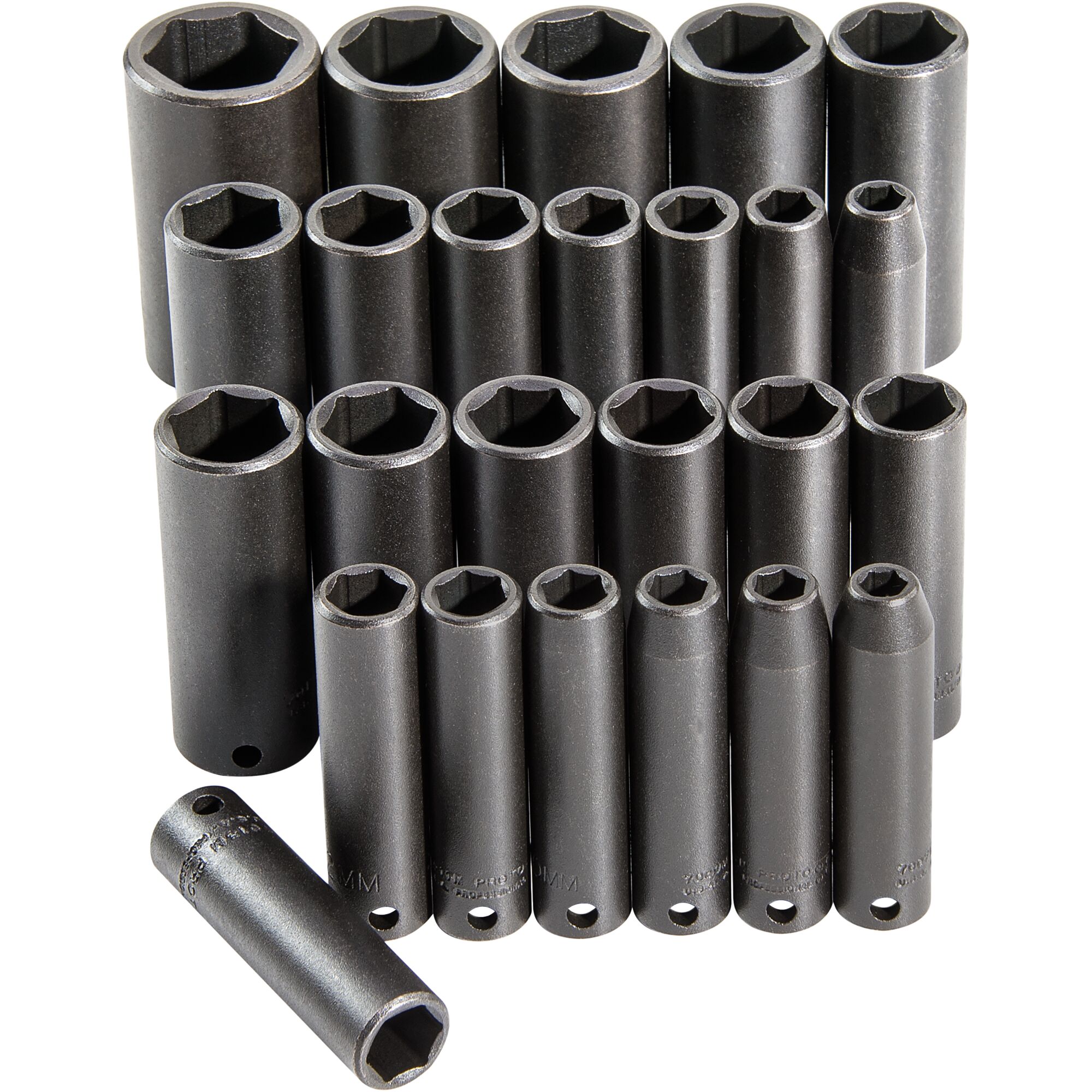 3/8 in. Drive 6-Point Deep Impact Socket Set (25 pc.) | PROTO